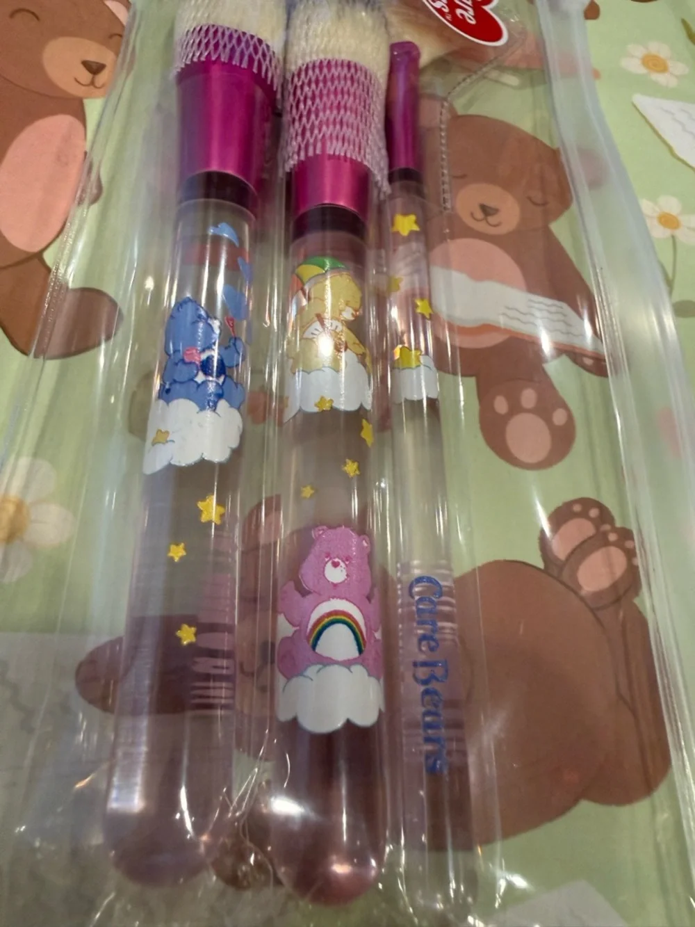 Care Bears Set of 3 Face Brushes